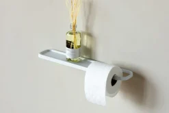 Toilet Roll Holders^Brabantia MindSet Toilet paper holder with shelf, Mineral Fresh White