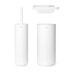 Outlet Brabantia Mindset toilet set 3 pieces, Mineral fresh White
