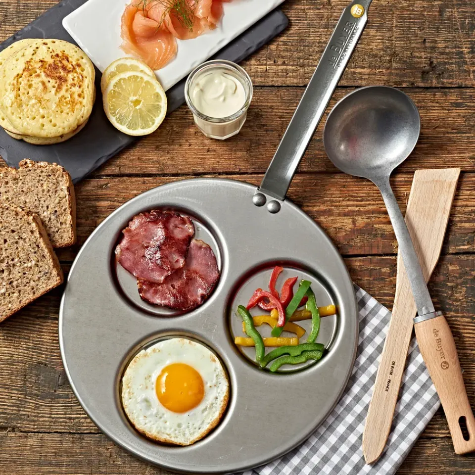 Frying Pans & Skillets^De Buyer Mineral B american pancake frying pan, 27 cm Silver-coloured