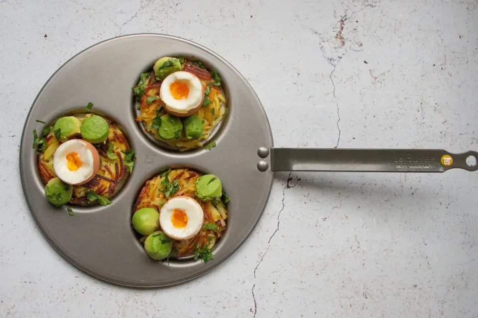 Frying Pans & Skillets^De Buyer Mineral B american pancake frying pan, 27 cm Silver-coloured