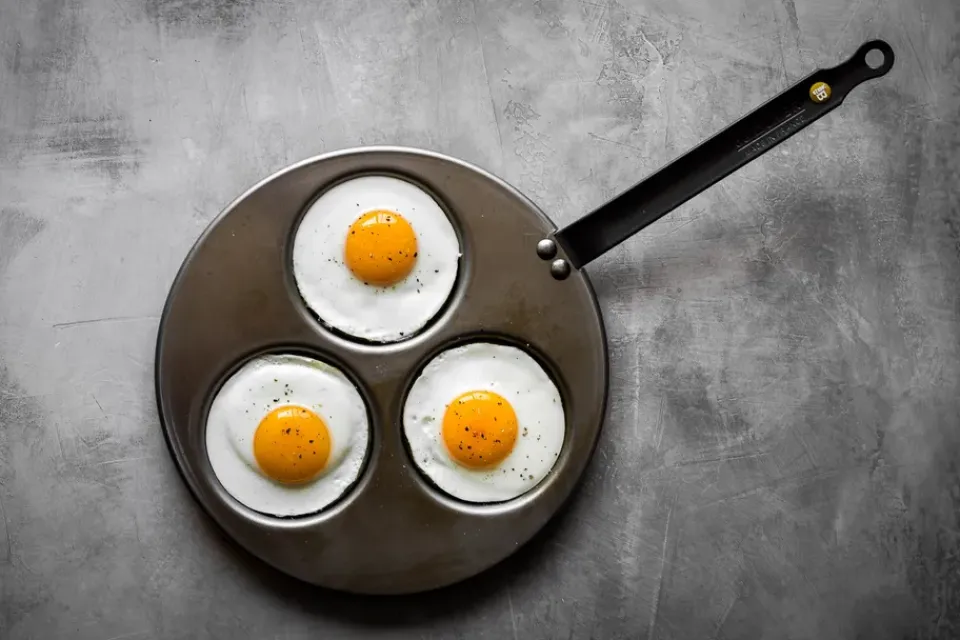 Frying Pans & Skillets^De Buyer Mineral B american pancake frying pan, 27 cm Silver-coloured