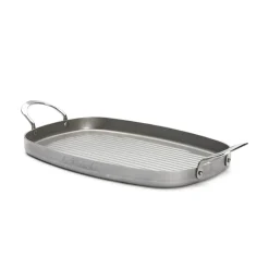 Oven Dishes^De Buyer Mineral B grill iron 2 handles, 38x26 cm Grey