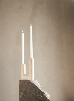 Sale MUUBS Minerva candle sticks 20 cm, Cream Beige