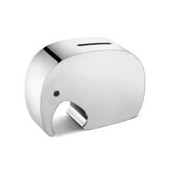 Sale Georg Jensen Miniphant money box 6x8,7 cm, Stainless steel Silver-coloured
