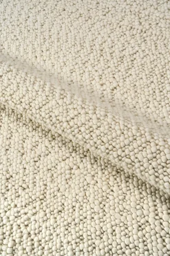 Hot Scandi Living Mire wool rug, Natural , 200x300 cm White