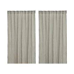 Curtains^Boel & Jan Mirja curtain 130x275 cm 2-pack, Grey