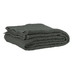 Cotton Blankets & Throws^Tell Me More Miro throw 260x260 cm, Forest Green