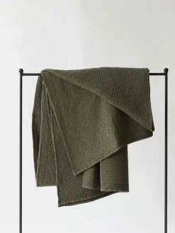 Cotton Blankets & Throws^Tell Me More Miro throw 260x260 cm, Forest Green
