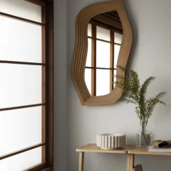 Wall Mirrors^Swedese Mirror mirror, Oak veneer Beige