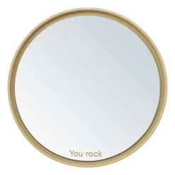 Table Mirrors^Design Letters Mirror Mirror table mirror Ø21 cm, Beige