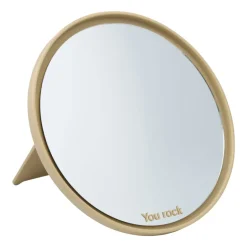 Table Mirrors^Design Letters Mirror Mirror table mirror Ø21 cm, Beige