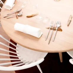 Online Stolab Miss Tailor round dining table, Oak natural oil. fixed disc Beige