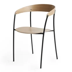 Chairs^New Works Missing armchair, Oak BrownBlack
