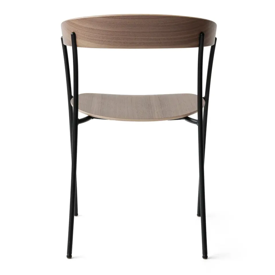 Chairs^New Works Missing armchair, Walnut BrownBlack