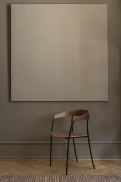 Chairs^New Works Missing armchair, Walnut BrownBlack