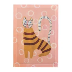 Wall Stickers^Bloomingville Missy illustration with frame 40x56 cm, Rose Pink