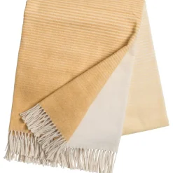 Cotton Blankets & Throws^Scandi Living Mist cotton blanket, mustard Yellow