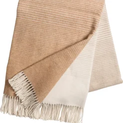 Cotton Blankets & Throws^Scandi Living Mist cotton blanket, sand Beige