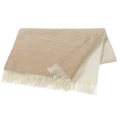Outlet Scandi Living Mist wool throw, sand Beige
