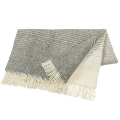 Wool Blankets & Throws^Scandi Living Mist wool throw, stone Grey