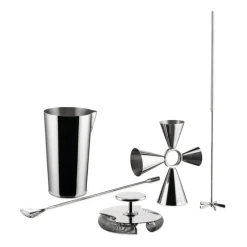 Cocktail Shakers|Wine & Barware^Alessi Mixerset, 5 pieces Silver-coloured