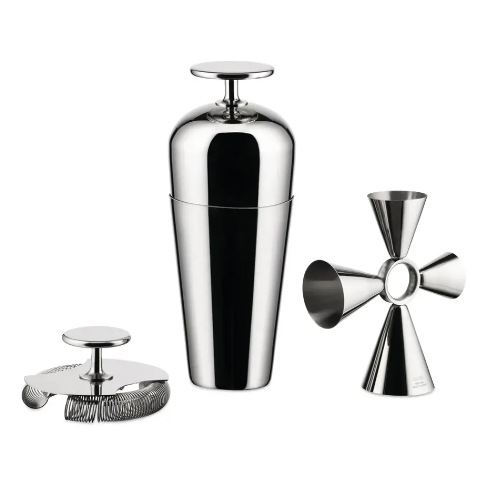 Discount Alessi Mixerset, 3 pieces Silver-coloured
