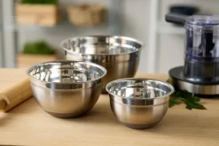 Outlet Blomsterbergs Mixing bowl with silicone base, latte, 1,5 Liter Silver-colouredBeige