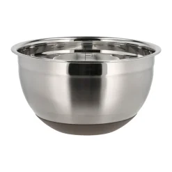 Blomsterbergs Mixing bowl with silicone base, latte, 3 Liter Silver-colouredBeige
