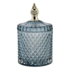 Clearance Lene Bjerre Miya storage jar with lid Ø10.5 cm, Blue