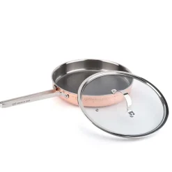 Sale Vargen & Thor Mjölner hammered sauce pan in copper with lid, Modell Y2 Gold-colouredSilver-coloured