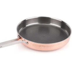 Sale Vargen & Thor Mjölner hammered sauce pan in copper with lid, Modell Y2 Gold-colouredSilver-coloured