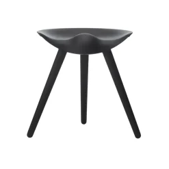 Stools^Audo Copenhagen ML42 stool 48 cm, stained beech Black