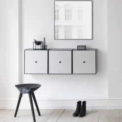 Stools^Audo Copenhagen ML42 stool 48 cm, stained beech Black