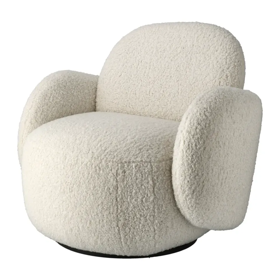 Armchairs & Footstools^1898 Mo armchair with swivel function, Glore 1243 White