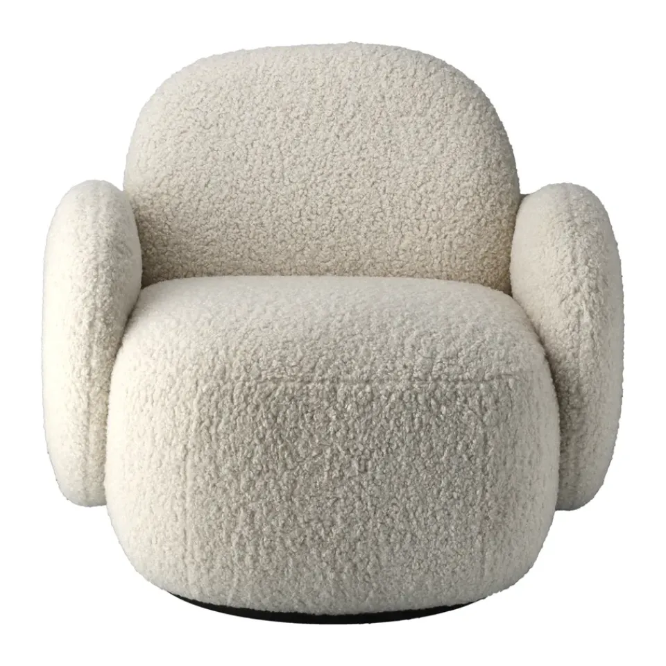 Armchairs & Footstools^1898 Mo armchair with swivel function, Glore 1243 White
