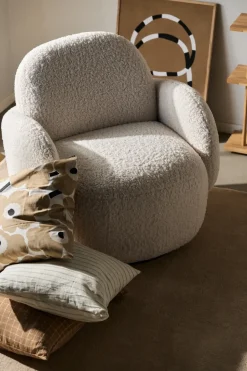 Armchairs & Footstools^1898 Mo armchair with swivel function, Glore 1243 White