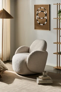 Armchairs & Footstools^1898 Mo armchair with swivel function, Glore 1243 White