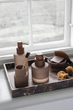 Soap Dispensers & Dishes^Mette Ditmer Modest soap dispenser tall, Walnut Brown