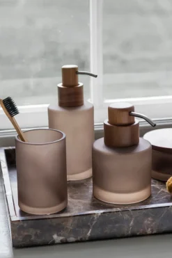 Toothbrush Holders^Mette Ditmer Modest toothbrush holder 10 cm, Walnut Brown