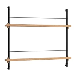 Magazine Racks^MOEBE magazine rack, Oak- Black