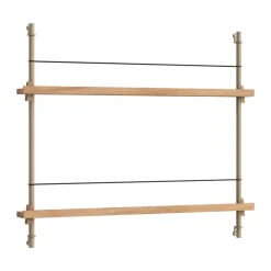 MOEBE magazine rack, Oak- Grey