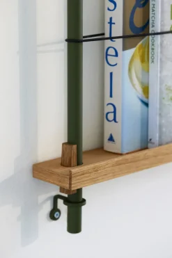 Best MOEBE magazine rack, Oak- Green