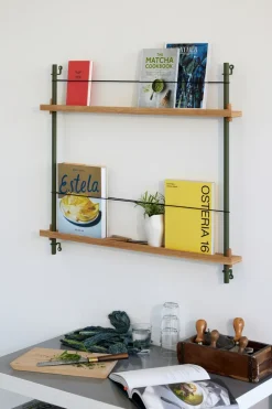 Best MOEBE magazine rack, Oak- Green