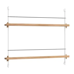 Clearance MOEBE magazine rack, Oak- White
