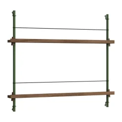 Discount MOEBE magazine rack, Smoked oak- Green