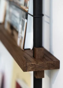 Best MOEBE magazine rack, Smoked oak- White