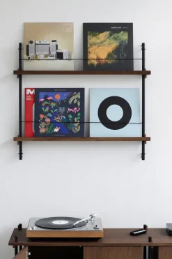 Best MOEBE magazine rack, Smoked oak- White