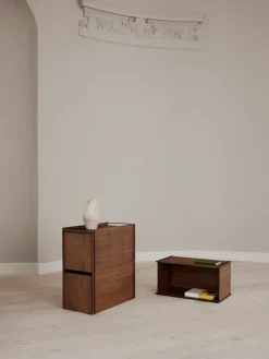 Boxes & Jars^MOEBE storage box, Smoked oak-black Brown