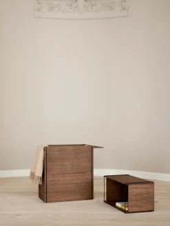 Boxes & Jars^MOEBE storage box, Smoked oak-black Brown