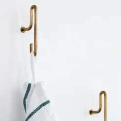 Clothes Hooks & Hangers|Clothes Hooks & Hangers^MOEBE wall hook small 2- pack, matte gold Gold-coloured